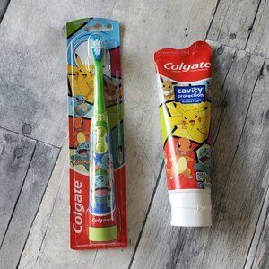 NWT - Colgate Kids' Pokemon Powered Toothbrush & Toothpaste Gift Set - 2ct